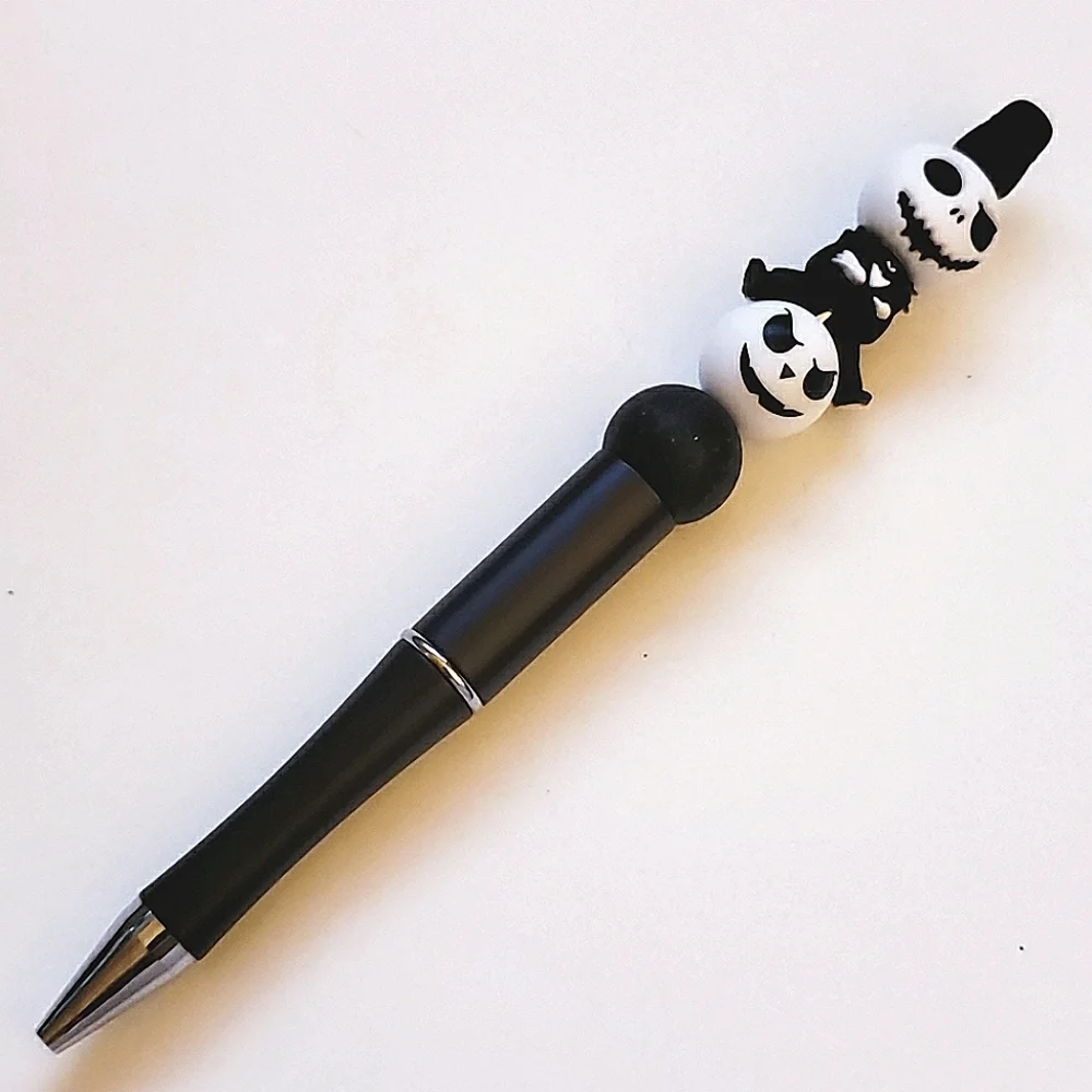 Handmade The Nightmare Before Christmas Jack Skellington Bead Pen